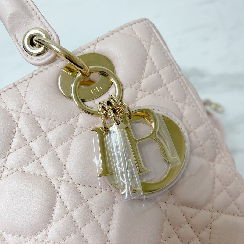 Lady Dior Medium Pink with GHW