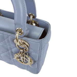 My Lady Dior Lambskin Small Blue GHW