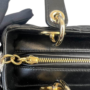 Lady Dior Medium Black GHW