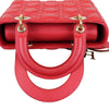 Small My Lady Dior Lucky Badges Lambskin Red GHW
