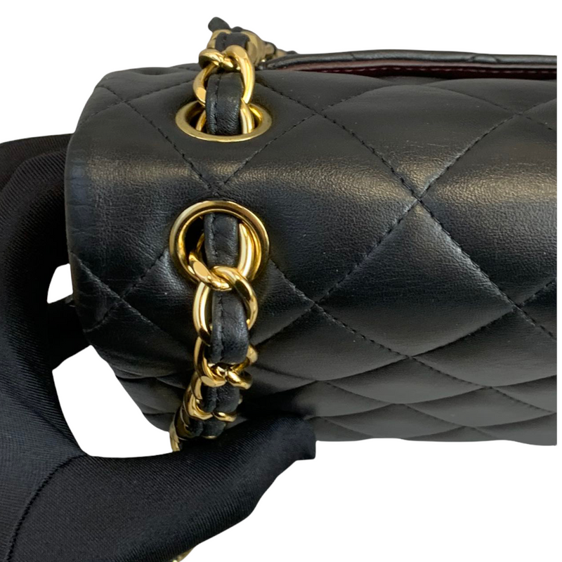 Chanel Black Lambskin Jumbo Classic Double Flap Bag GHW – Boutique