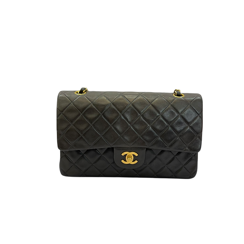 Vintage Classic Flap Medium Lambskin Black GHW