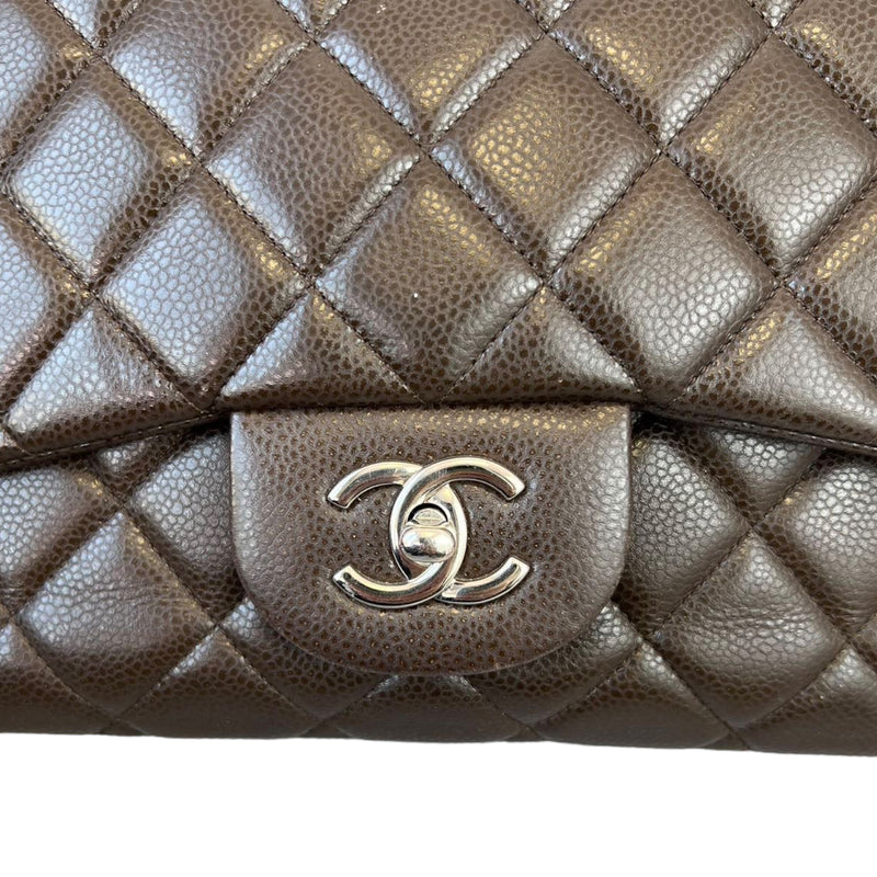 Chanel Black Lizard Mini Rectangle Classic Single Flap Aged Gold