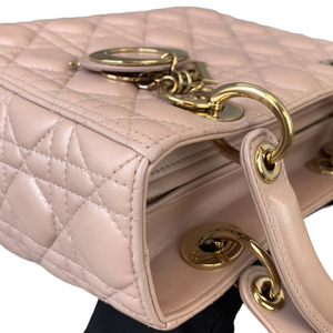 Lady Dior Medium Lambskin Light Pink GHW