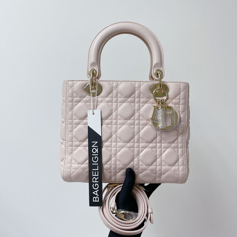 Lady Dior Medium Pink with GHW