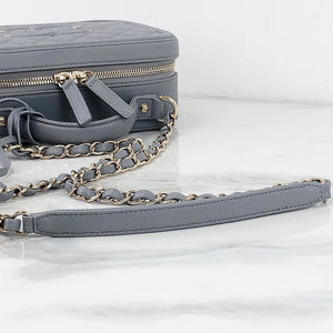 Medium CC Filigree Caviar Vanity Grey SHW