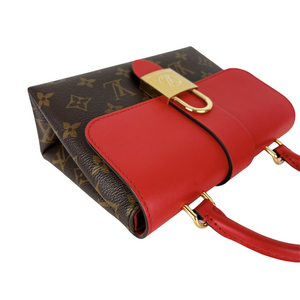Locky BB Monogram Canvas Brown/Red GHW