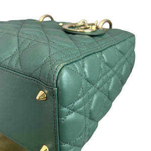 Lady Dior Lambskin Medium Green GHW