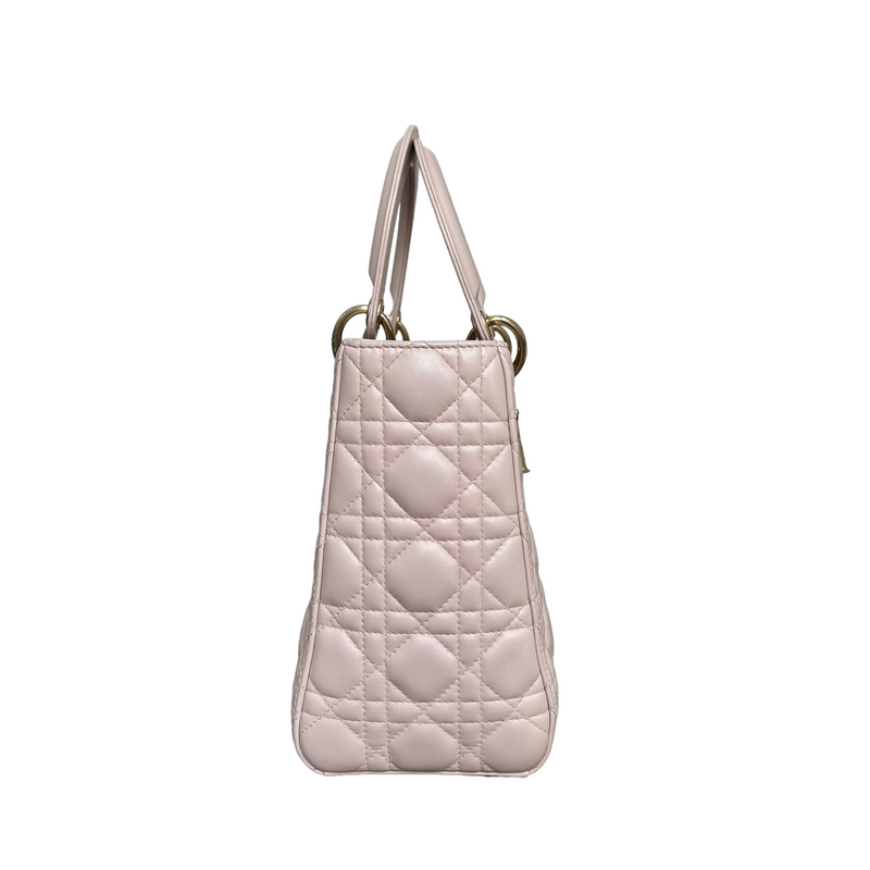 Lady Dior Medium Pink Lambskin GHW