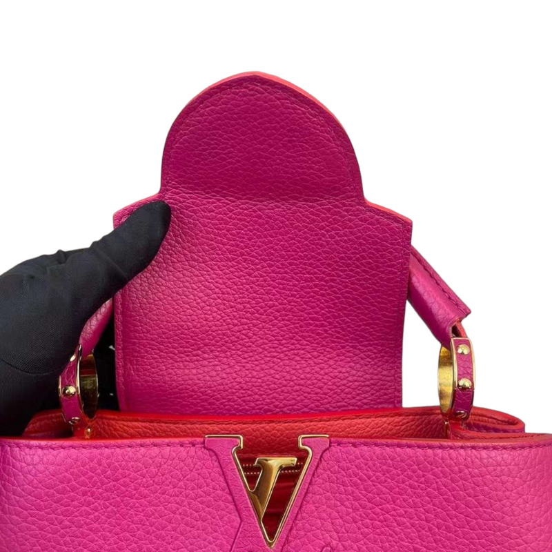 Louis Vuitton Pink Taurillon Capucines BB QJB0873SP2004