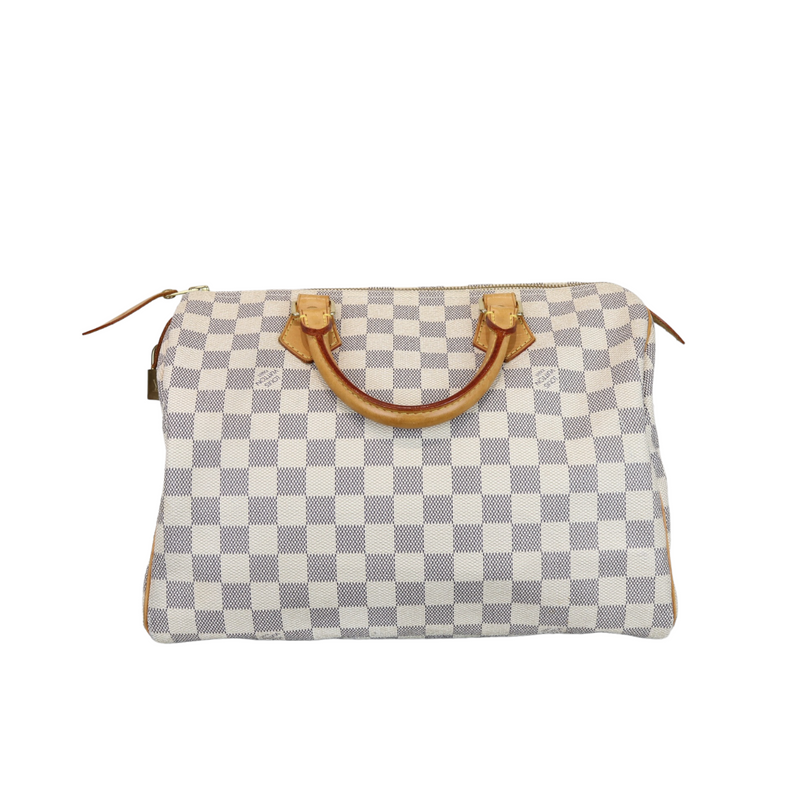 Louis Vuitton Speedy 30 Bandouliére Damier Azur Canvas Bag