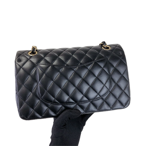 Classic Flap Black Medium Lambskin GHW
