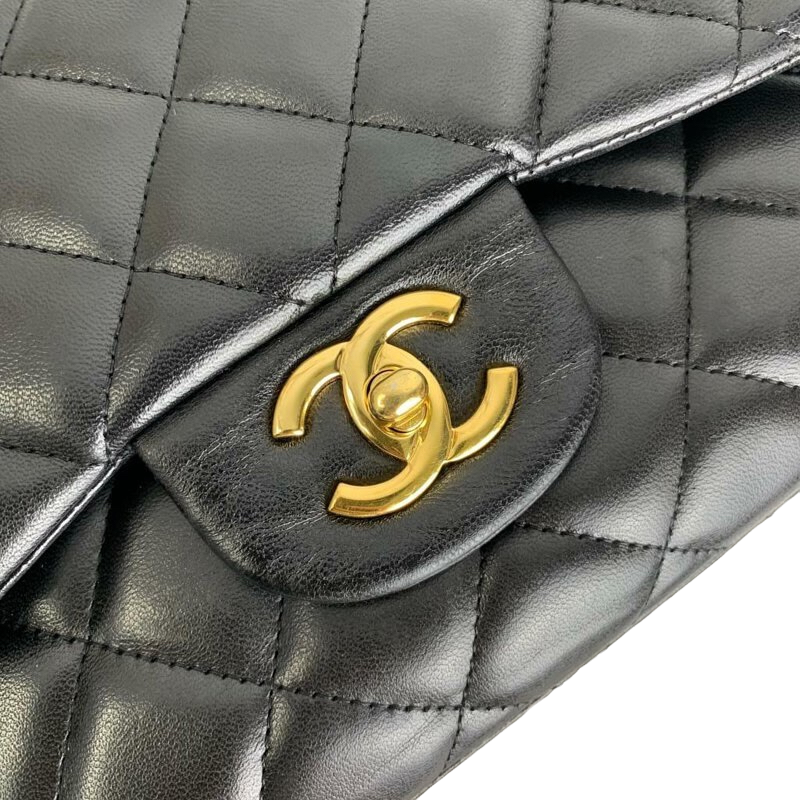 Jumbo Classic Double Flap Lambskin Black GHW