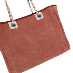Deauville Tote Medium Canvas Red SHW