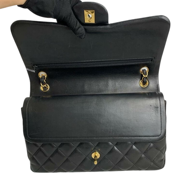 Jumbo Classic Double Flap Lambskin Black GHW