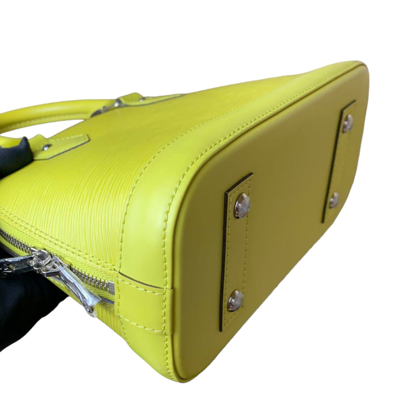 LOUIS VUITTON Sac Plat GM Hand Bag Epi Leather Yellow Citron