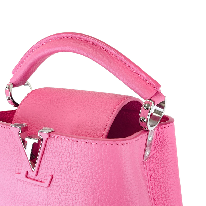 Louis Vuitton Capucines Mini Bag M59268 Pink Hand Shoulder Purse