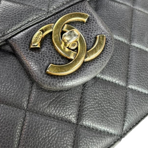 Seasonal Quilted Flap Black GHW