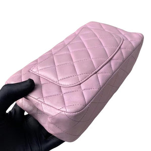 Rectangle Mini Lambskin Purple SHW
