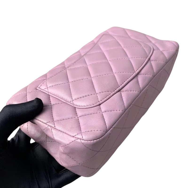 Rectangle Mini Lambskin Purple SHW