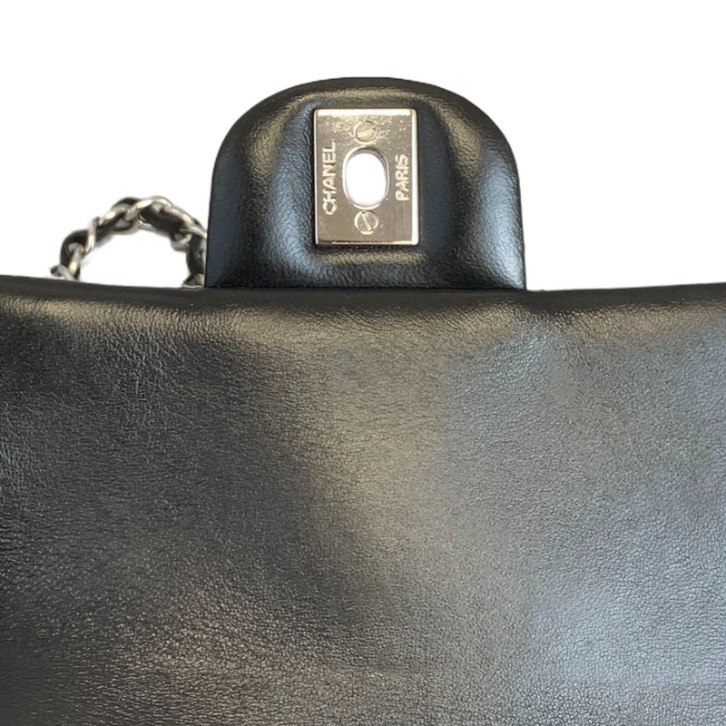 Classic Flap Square Mini Lambskin Black SHW