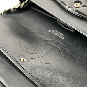 Double Flap Jumbo Patent Black SHW