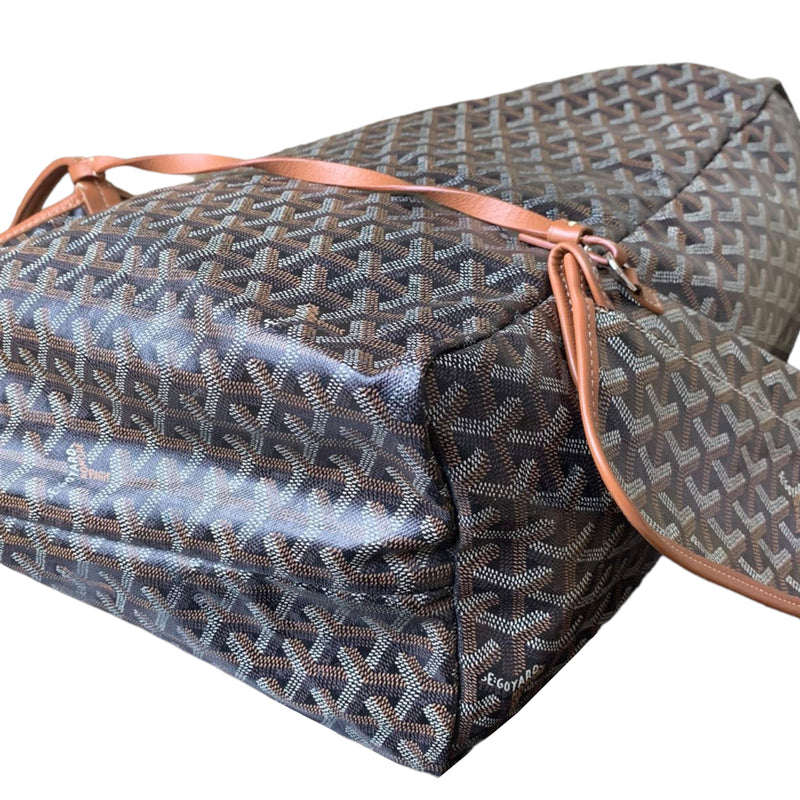 Goyard Saint Louis PM Black Brown Canvas