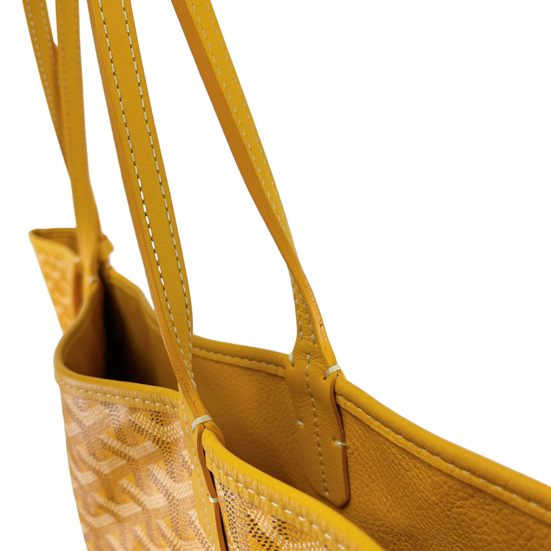 Goyard Saint Louis GM Canvas Tote Shoulder Bag Yellow