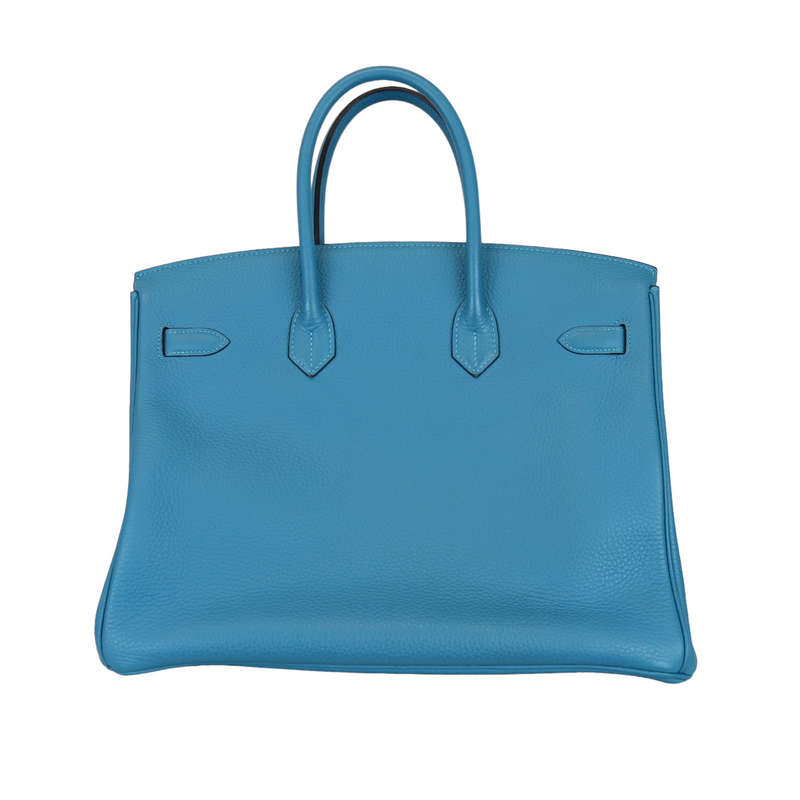 Birkin 35 Turquoise Clemence PHW