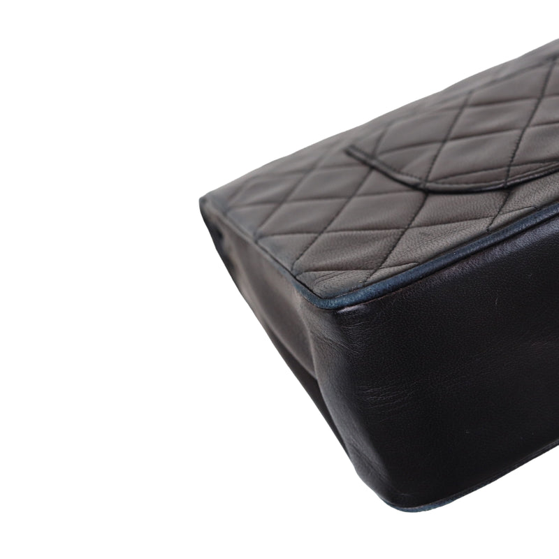 Mademoiselle Vintage Double Flap Medium Black GHW