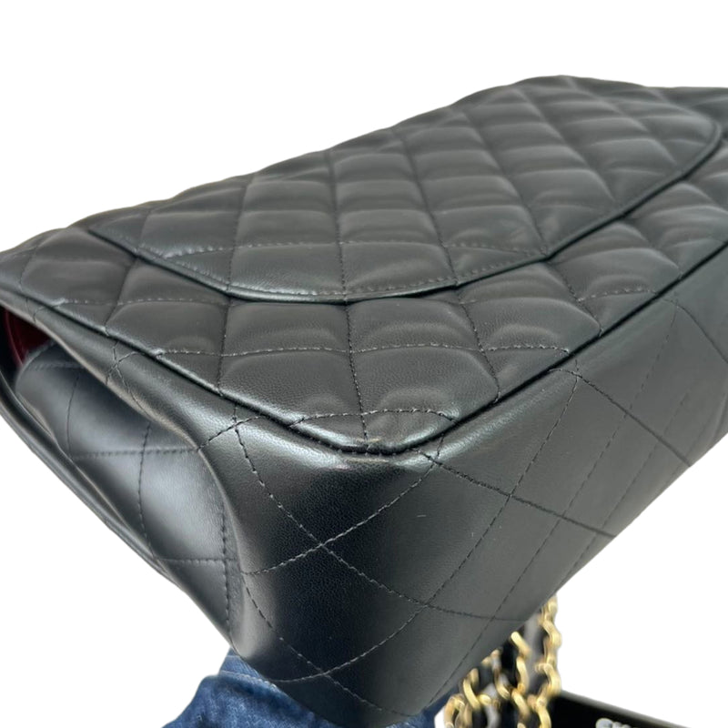 Classic Double Flap Jumbo Lambskin Black GHW