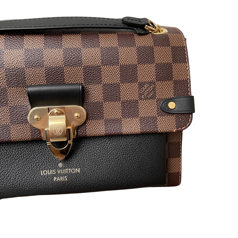 LOUIS VUITTON Vavin PM Damier Ebene Crossbody Bag Brown