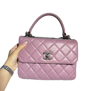 Small Trendy CC Flap Lambskin Light Purple RHW
