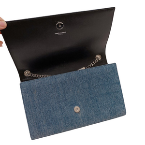 Classic Monogram Kate Medium Denim Blue SHW