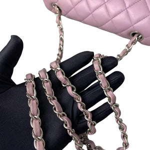 Rectangle Mini Lambskin Purple SHW
