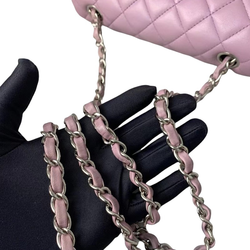 Rectangle Mini Lambskin Purple SHW
