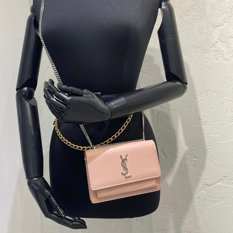 Mini Sunset Leather Pink SHW | Bag Religion | Minitaschen