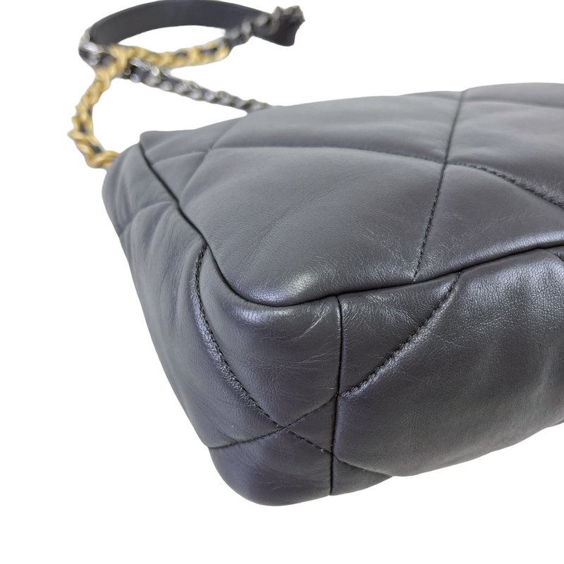 19 Lambskin Dark Grey Small 21B Mixed Hardware