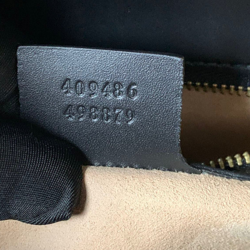 Padlock GG Embossed Medium Black GHW