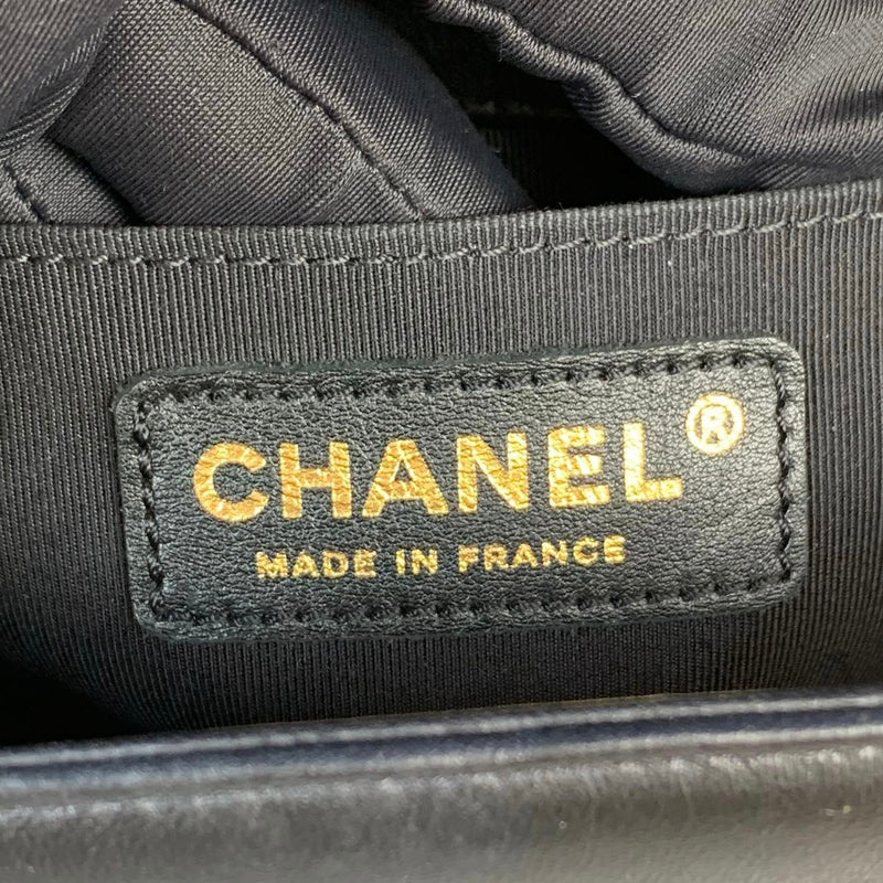 Boy Old Medium Lambskin Black GHW