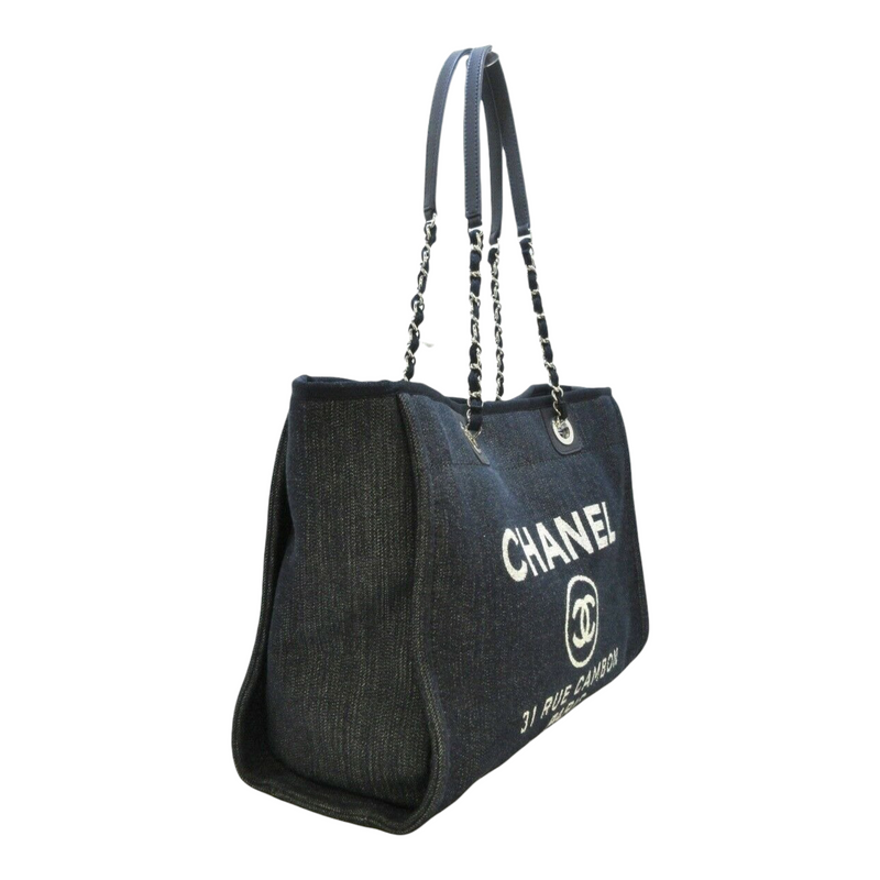 Chanel Canvas Deauville Medium Tote (SHF-6z6SKD) – LuxeDH