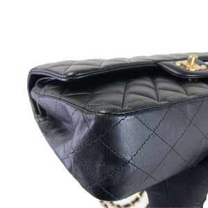 Classic Flap Black Medium Lambskin GHW