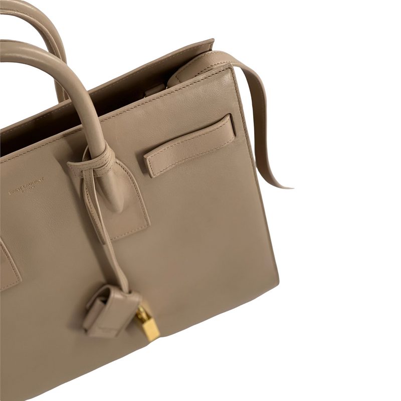 Small Sac De Jour Smooth Leather Beige GHW