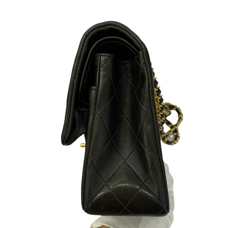 Vintage Classic Flap Medium Lambskin Black GHW