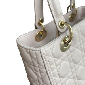 Lady Dior Medium Pink Lambskin GHW