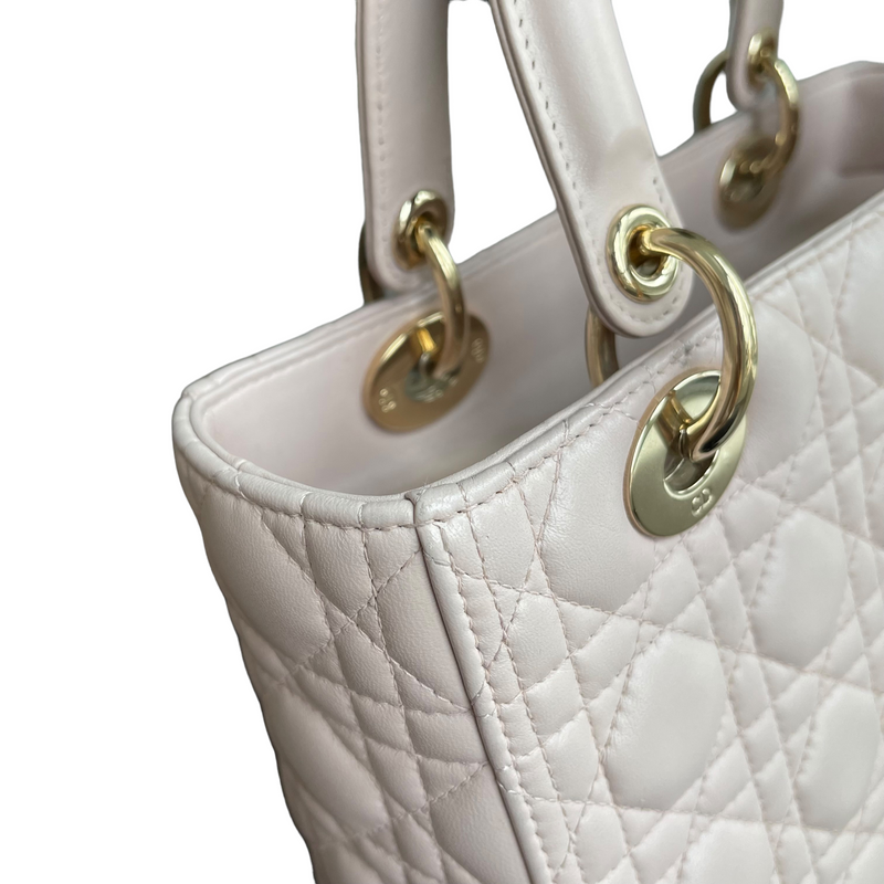 Lady Dior Medium Pink Lambskin GHW