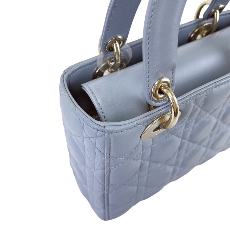 My Lady Dior Lambskin Small Blue GHW