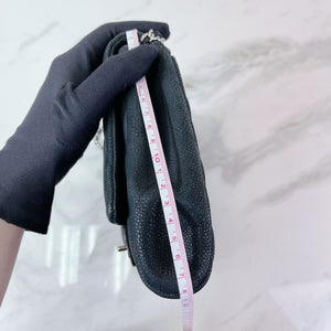 Timeless Clutch in Caviar Leather Black SHW
