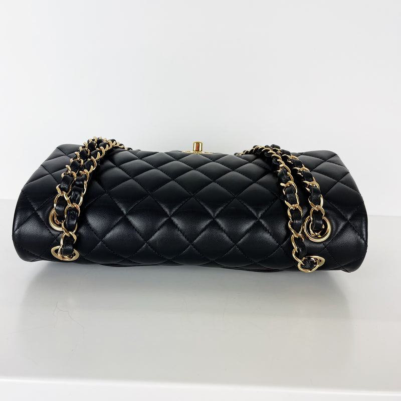 Classic Flap Medium Lambskin Black GHW