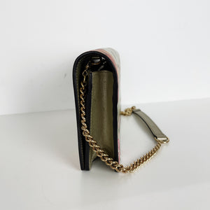 Blooms Wallet Chain Shoulder Bag Gold